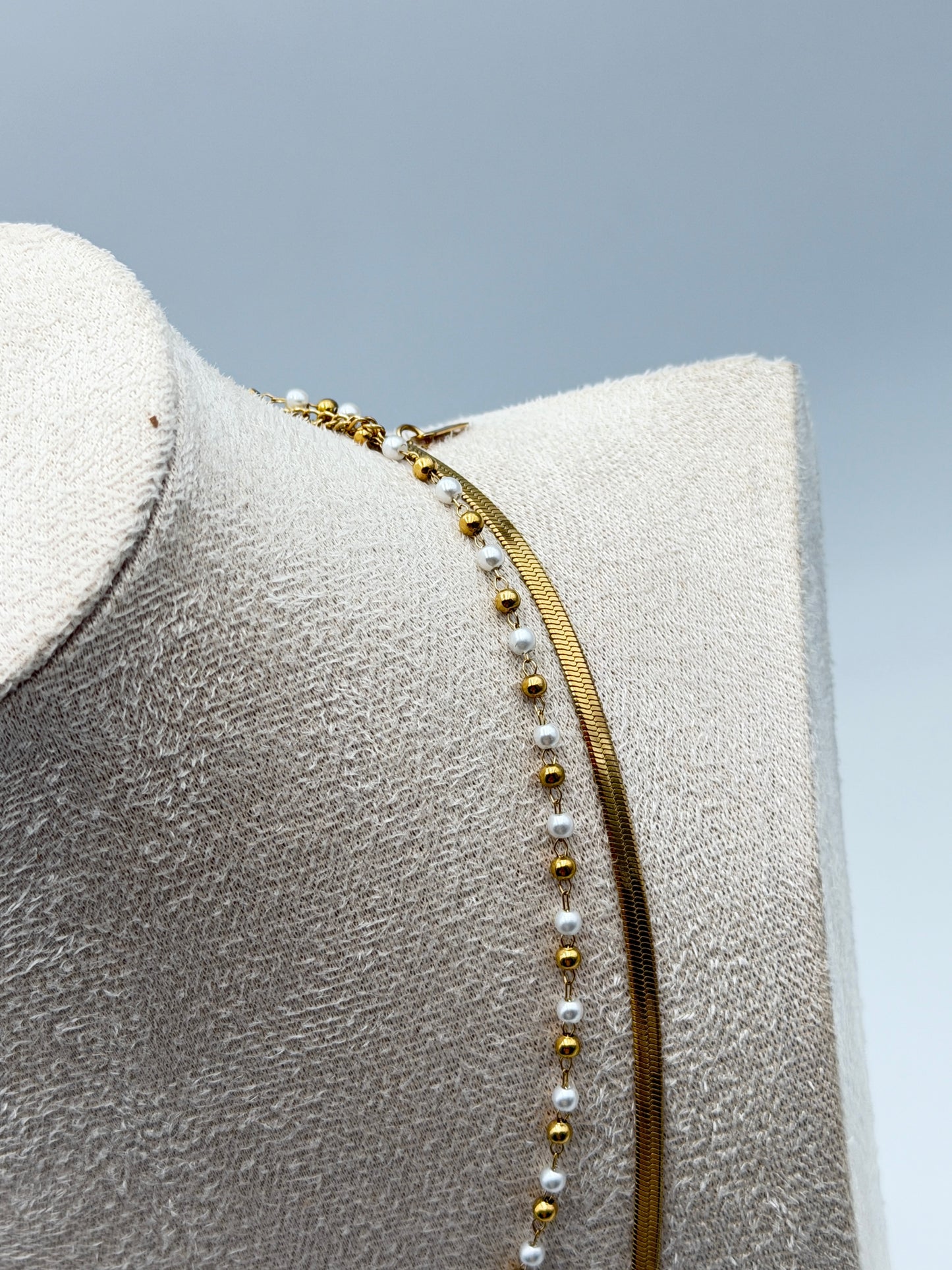 collana necklace acciaio aisi 316l gold plated