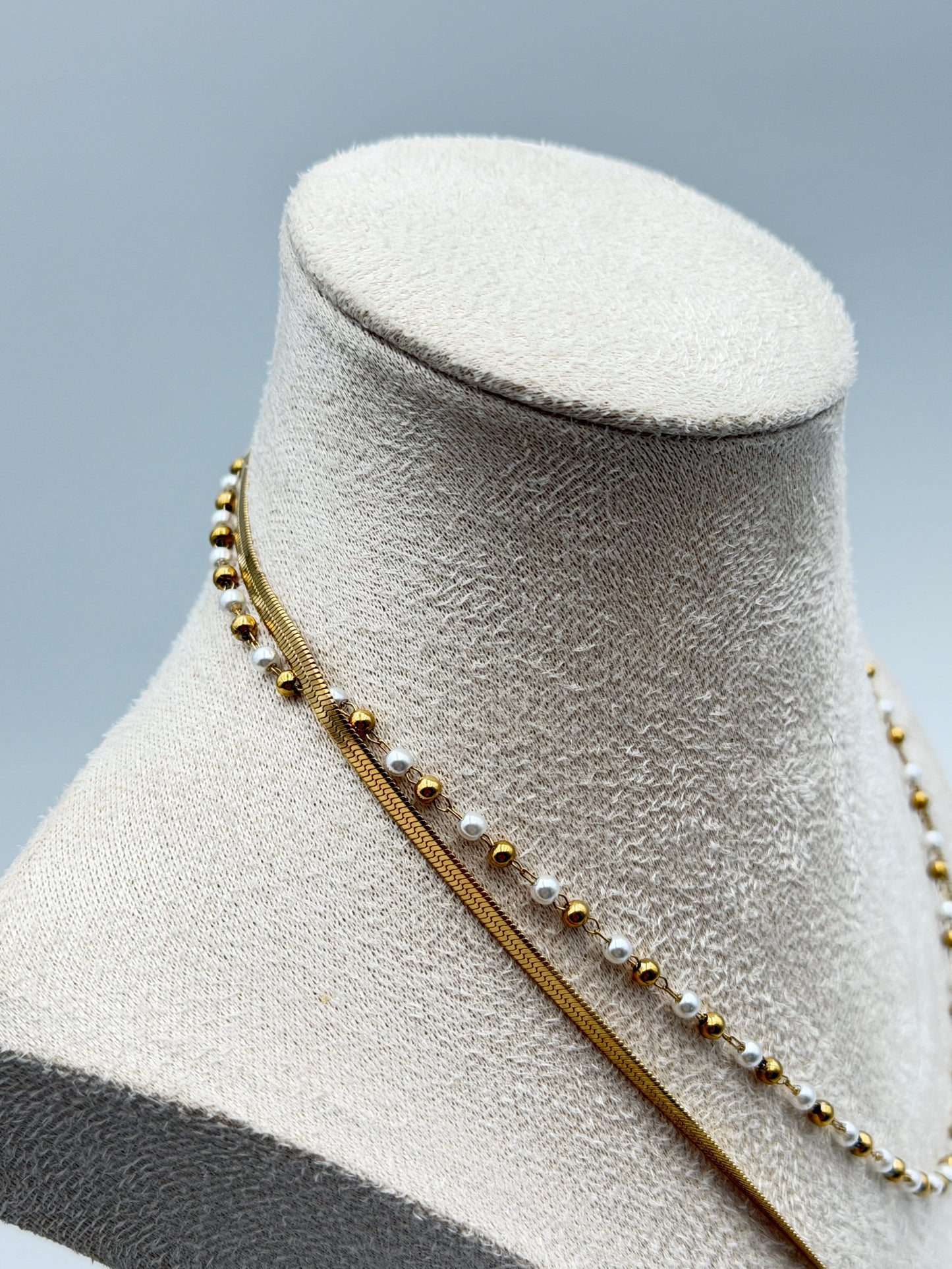 collana necklace acciaio aisi 316l gold plated