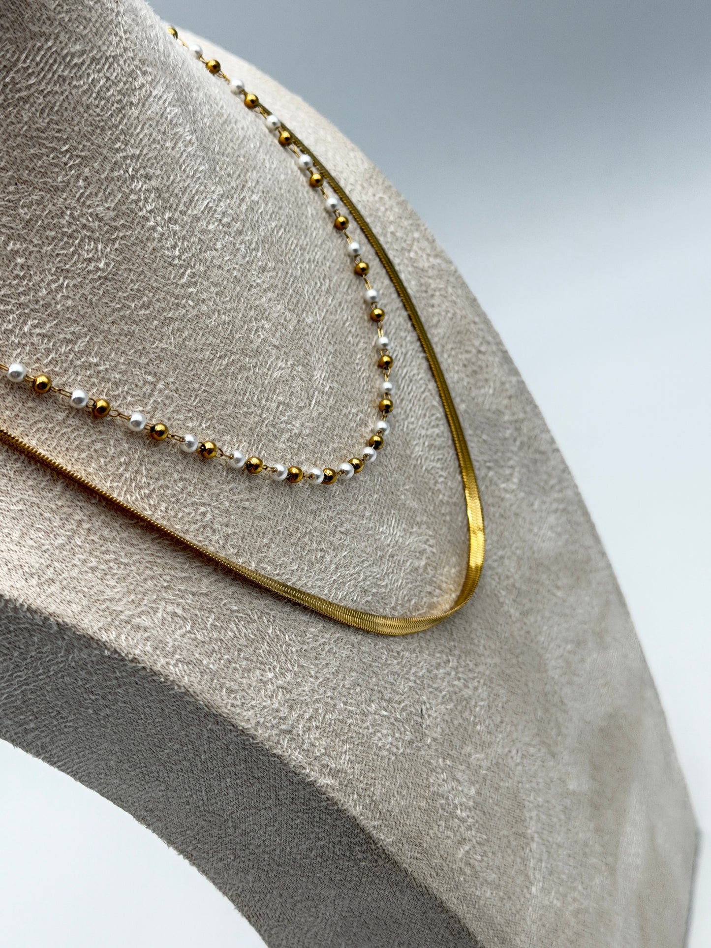 collana necklace acciaio aisi 316l gold plated