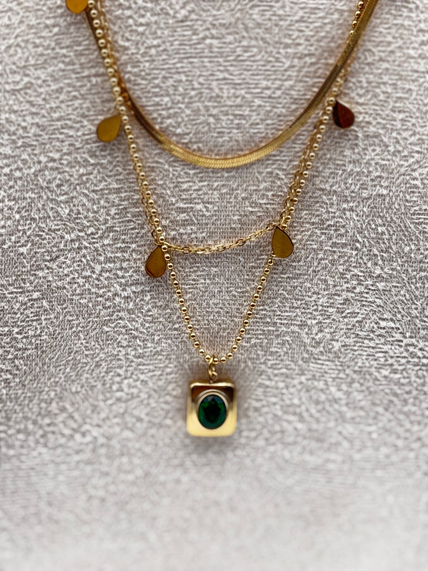 collana necklace acciaio aisi 316l gold plated