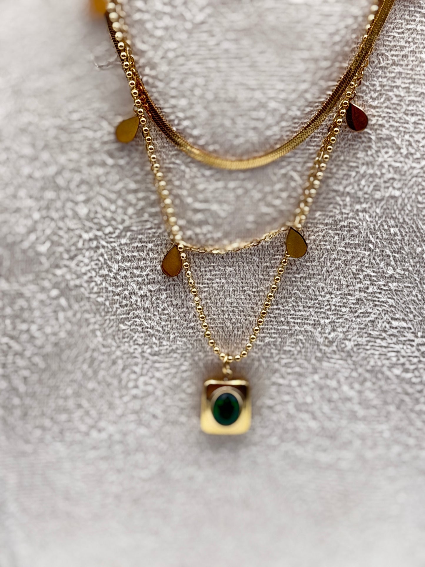 collana necklace acciaio aisi 316l gold plated