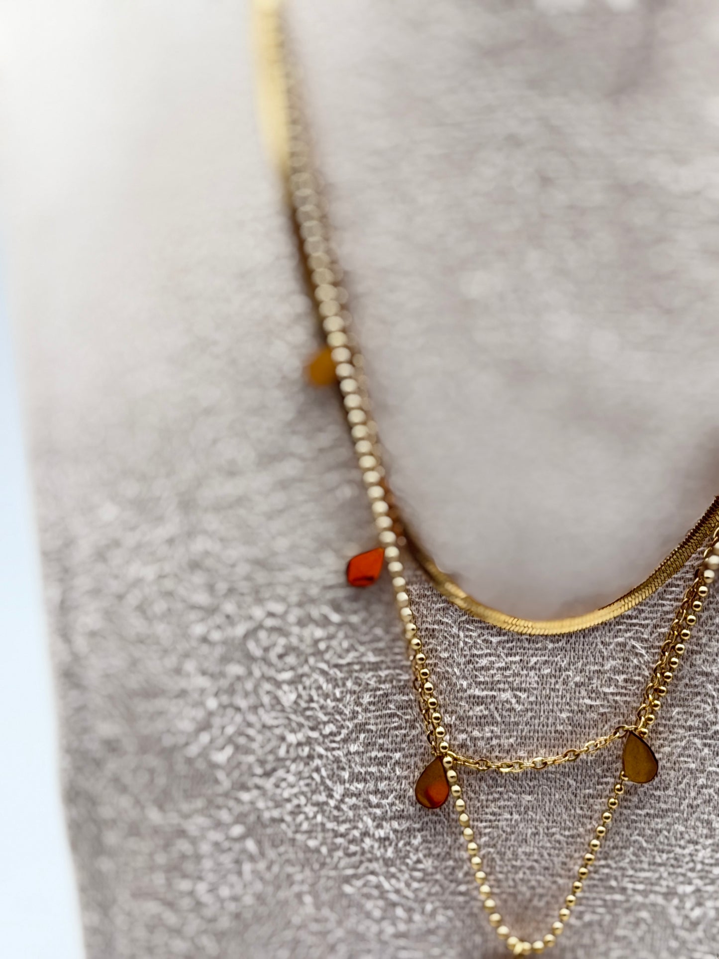 collana necklace acciaio aisi 316l gold plated