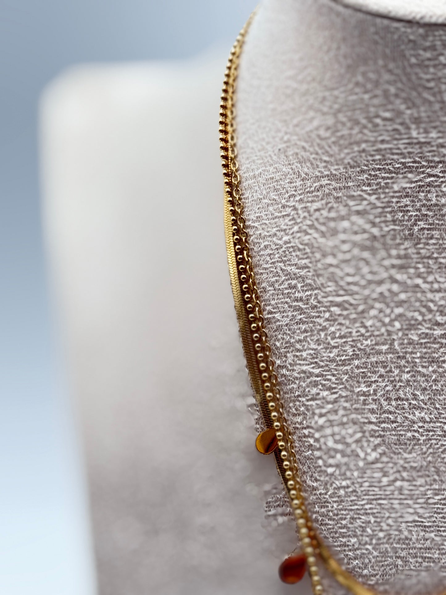 collana necklace acciaio aisi 316l gold plated