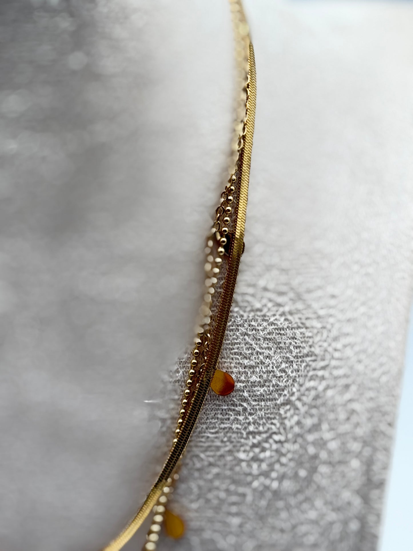collana necklace acciaio aisi 316l gold plated