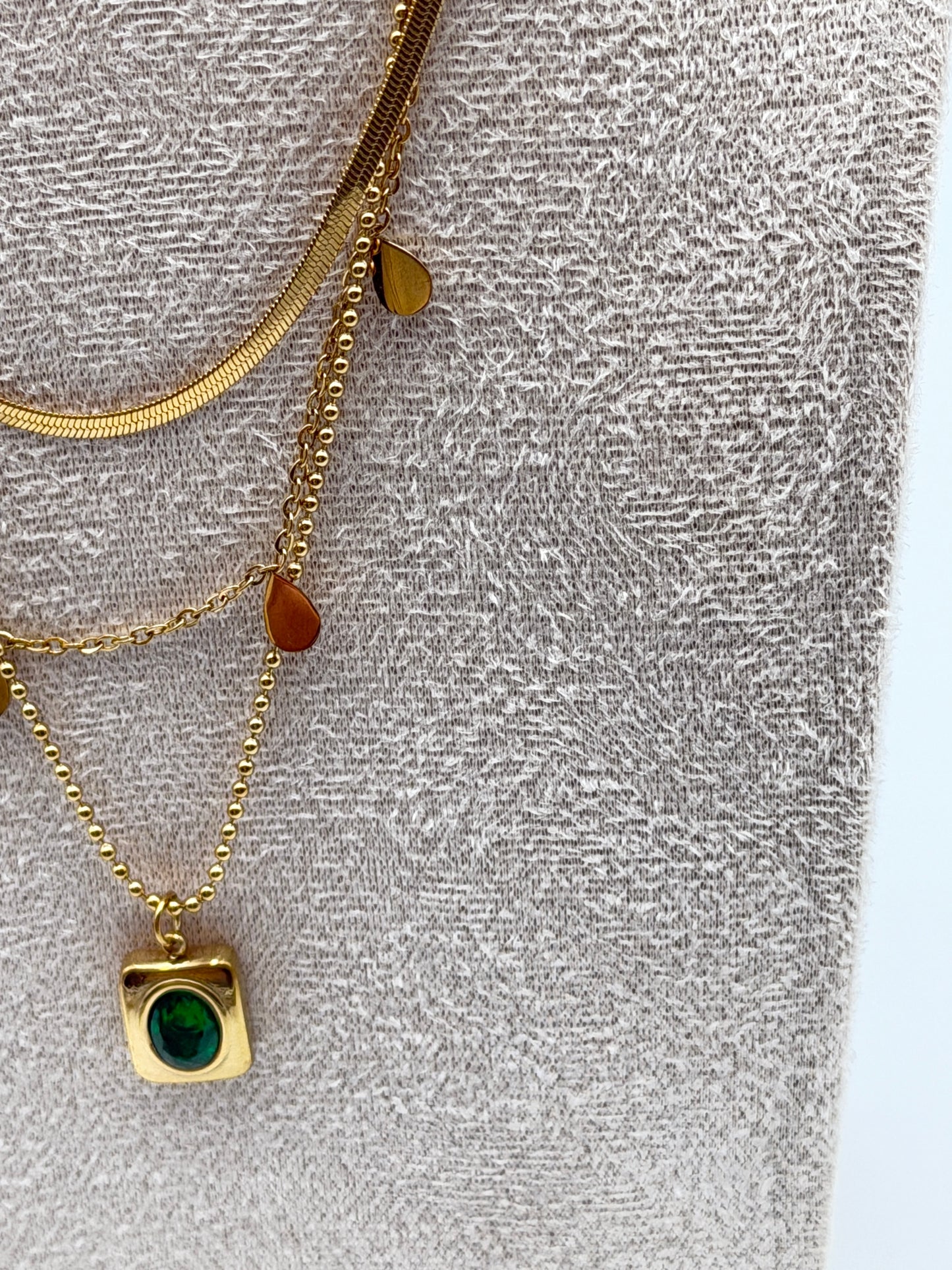 collana necklace acciaio aisi 316l gold plated