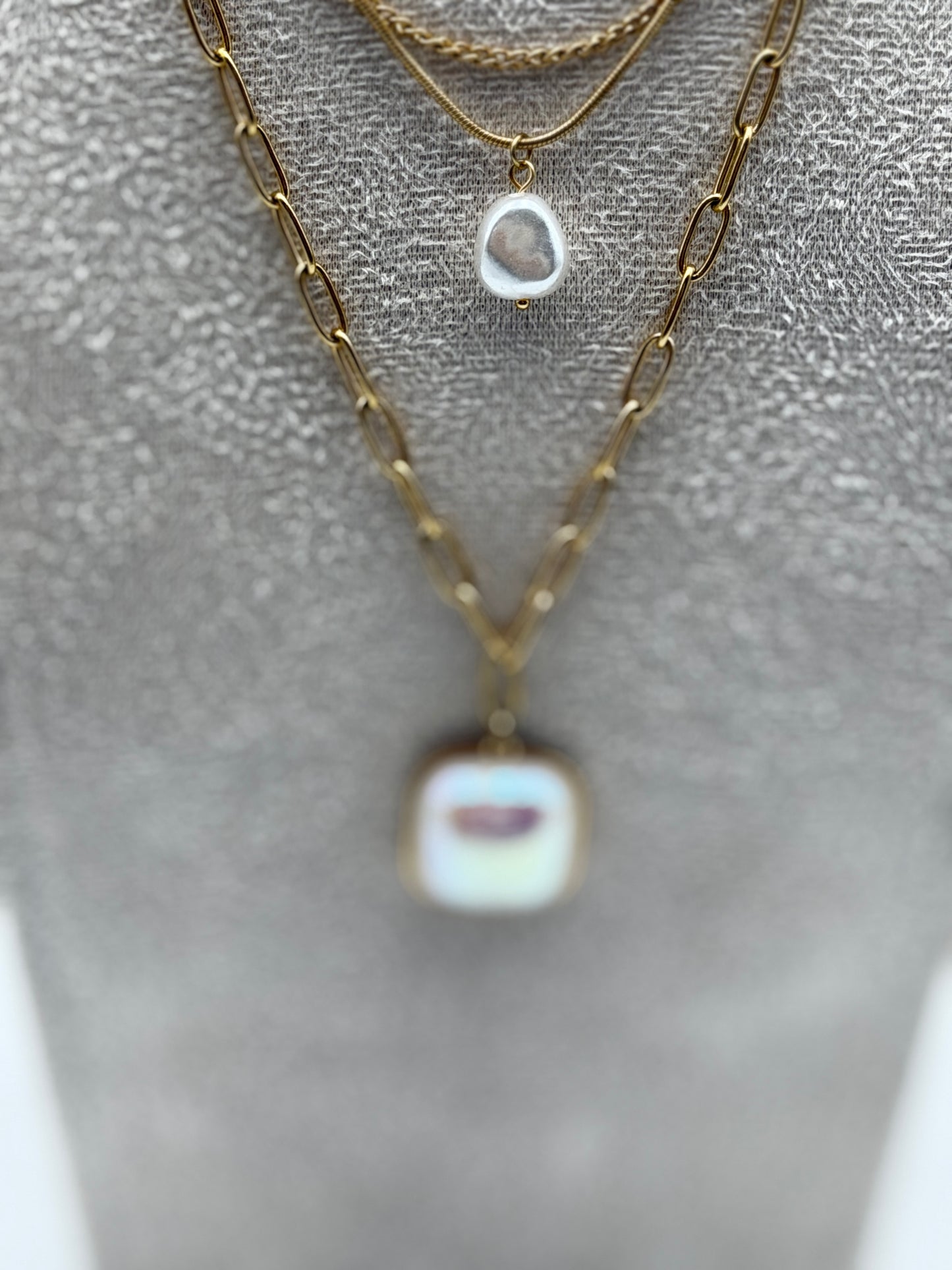 collana necklace acciaio aisi 316l gold plated
