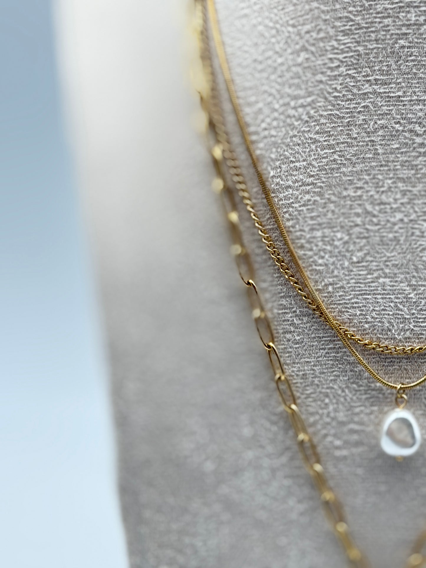 collana necklace acciaio aisi 316l gold plated