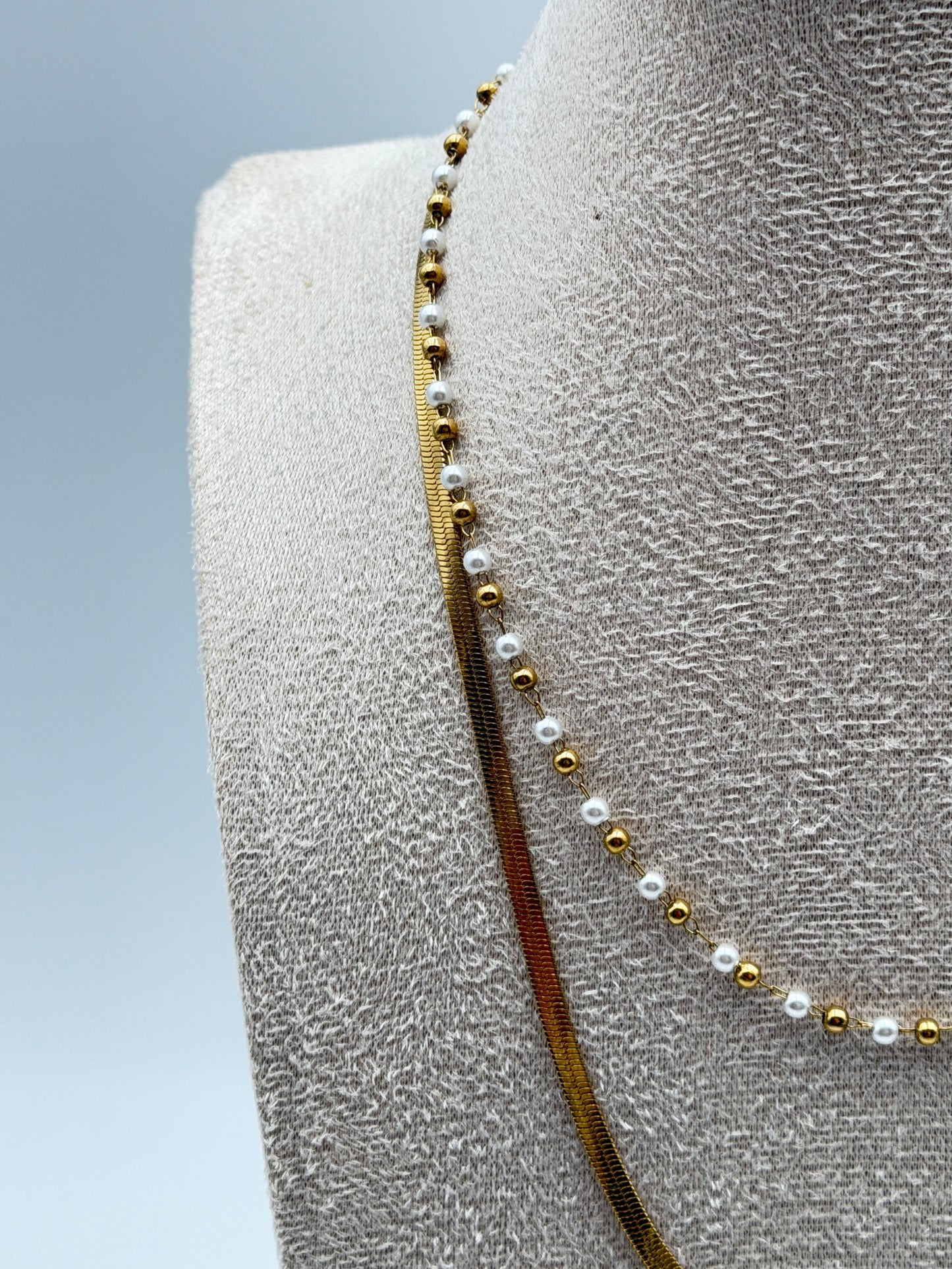 collana necklace acciaio aisi 316l gold plated