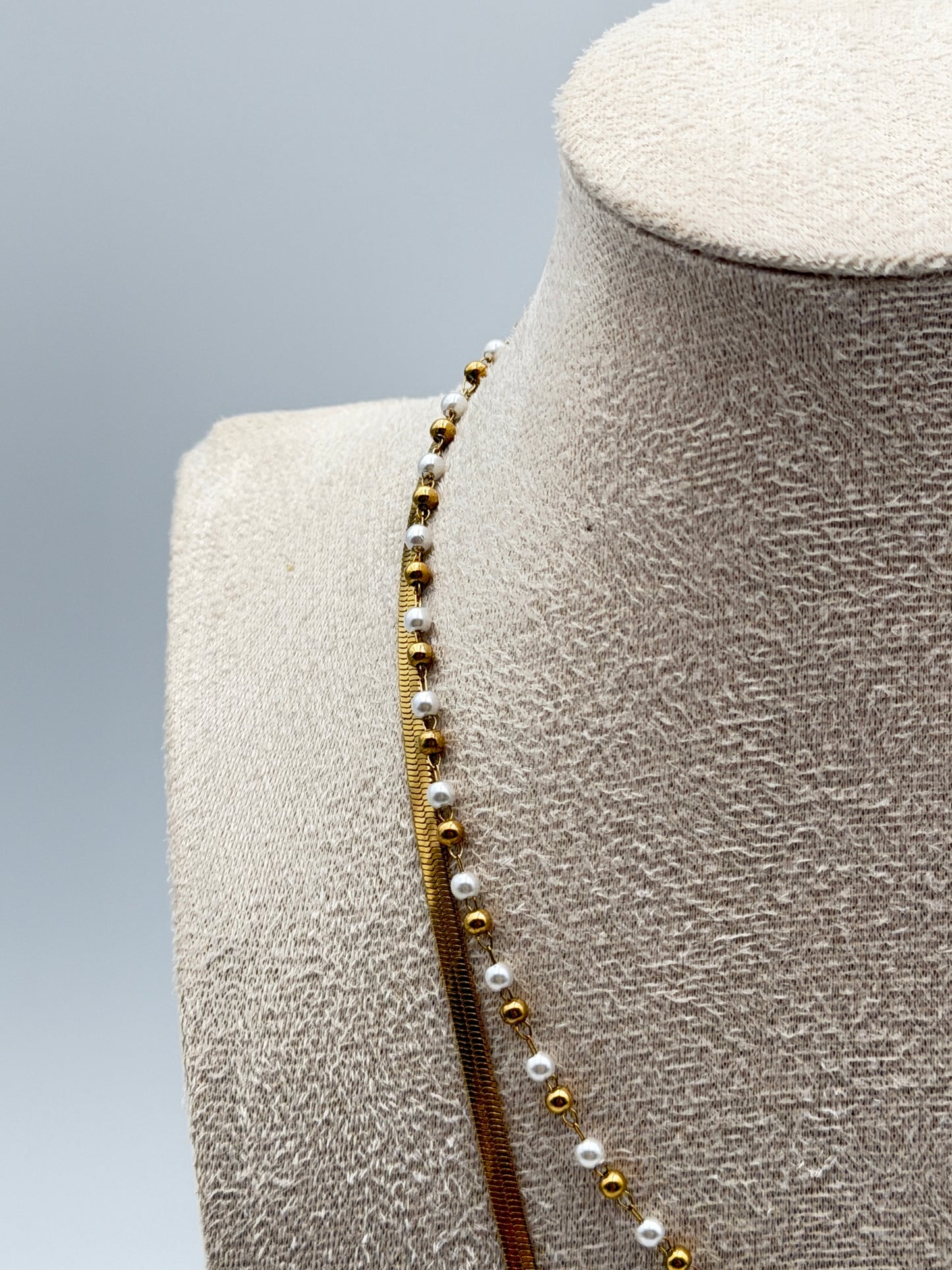 collana necklace acciaio aisi 316l gold plated