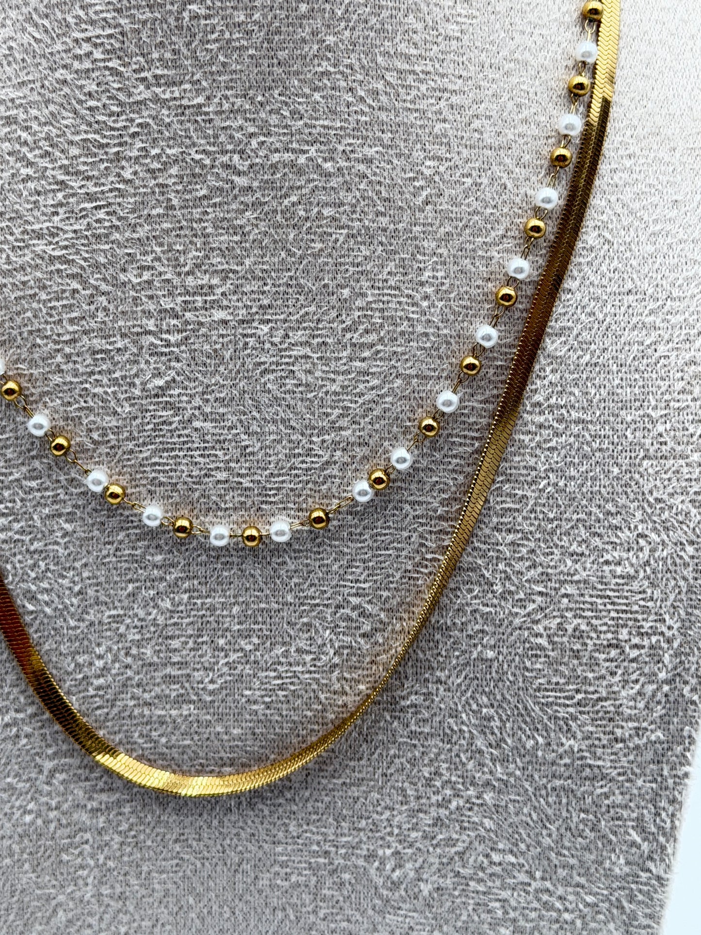 collana necklace acciaio aisi 316l gold plated