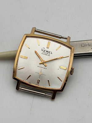 rewel cioccolatone 31mmx36mm vintage watch