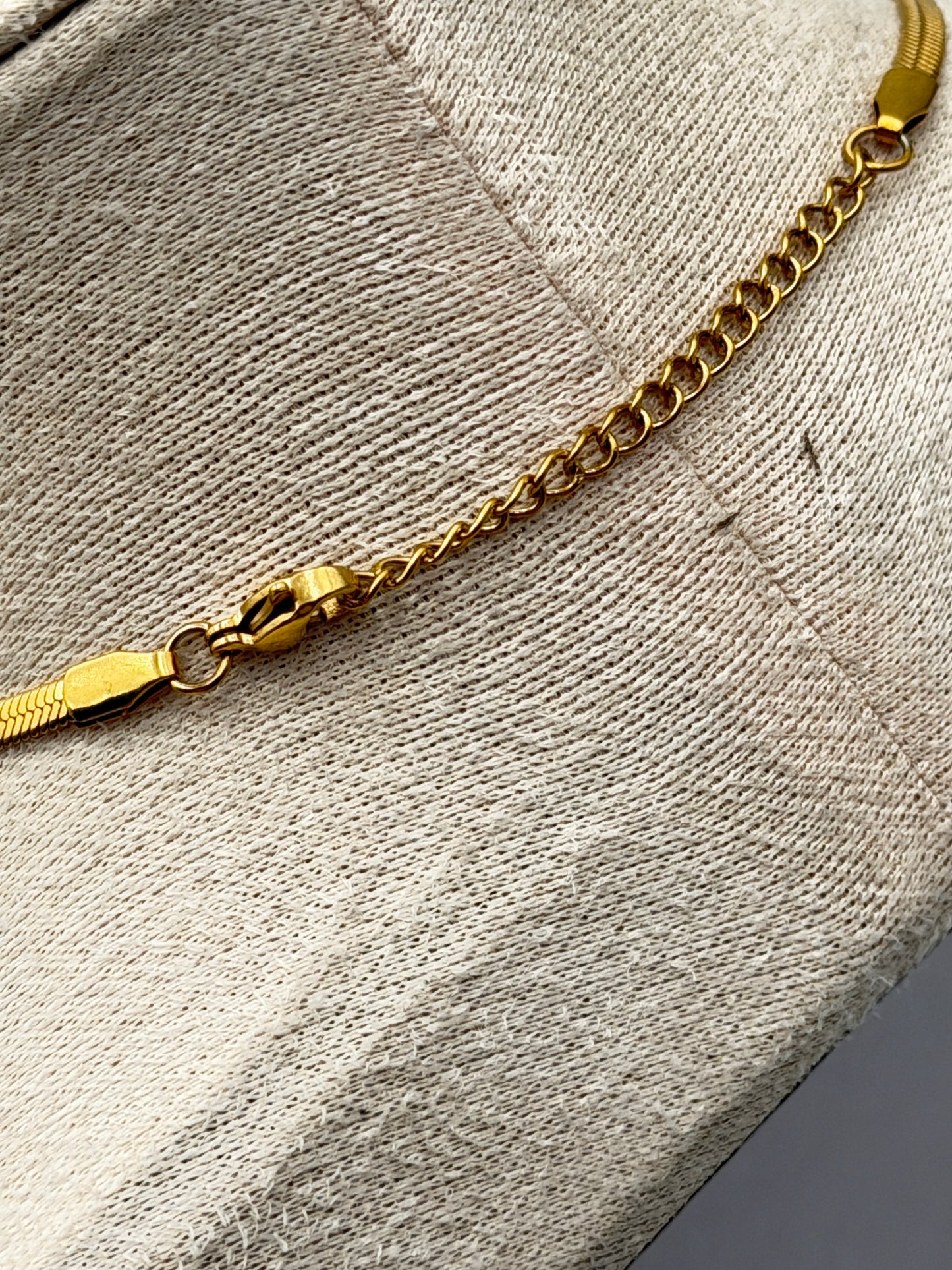 collana necklace acciaio aisi 316l gold plated