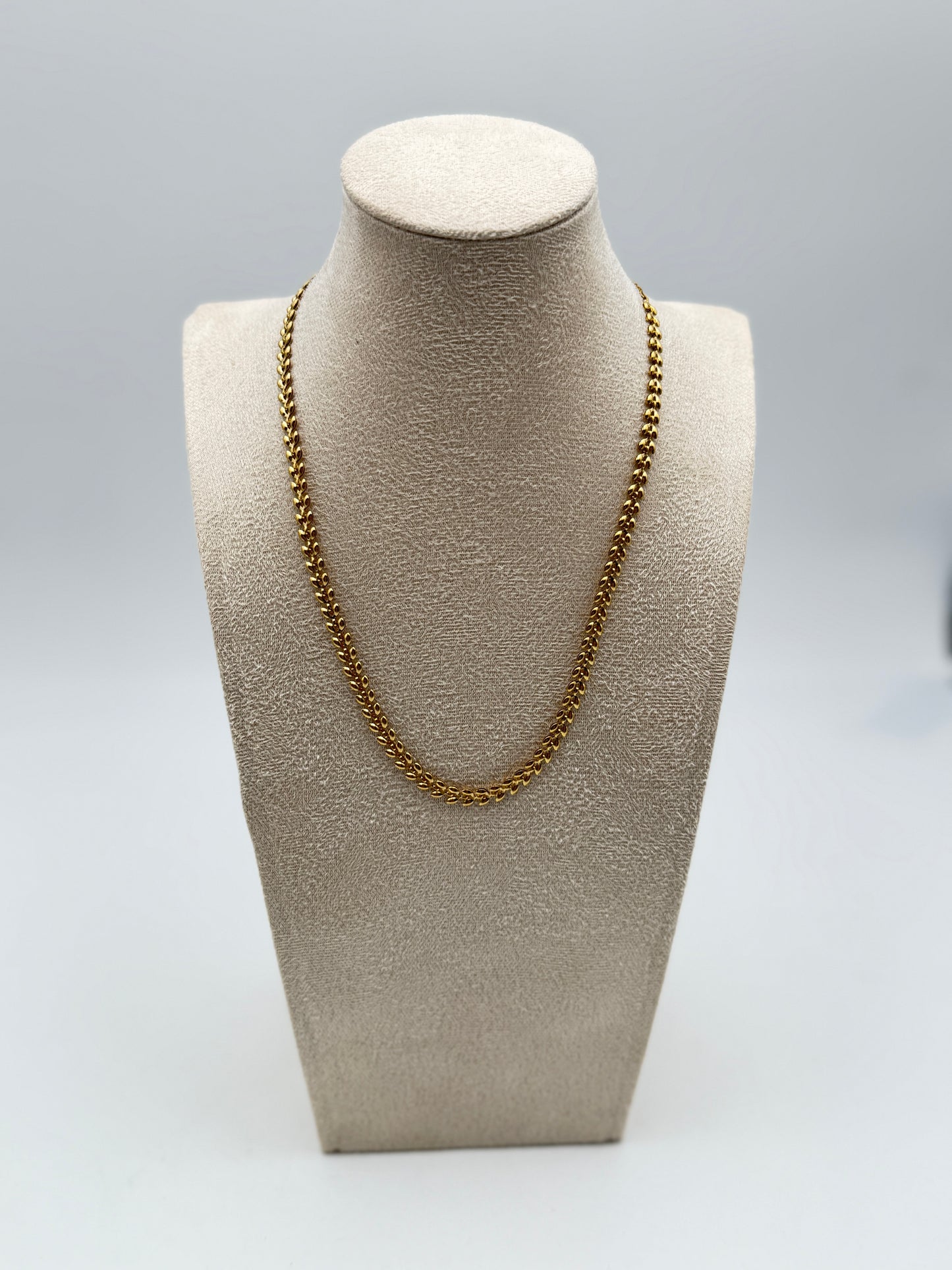 collana necklace acciaio aisi 316l gold plated
