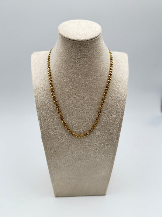 collana necklace acciaio aisi 316l gold plated