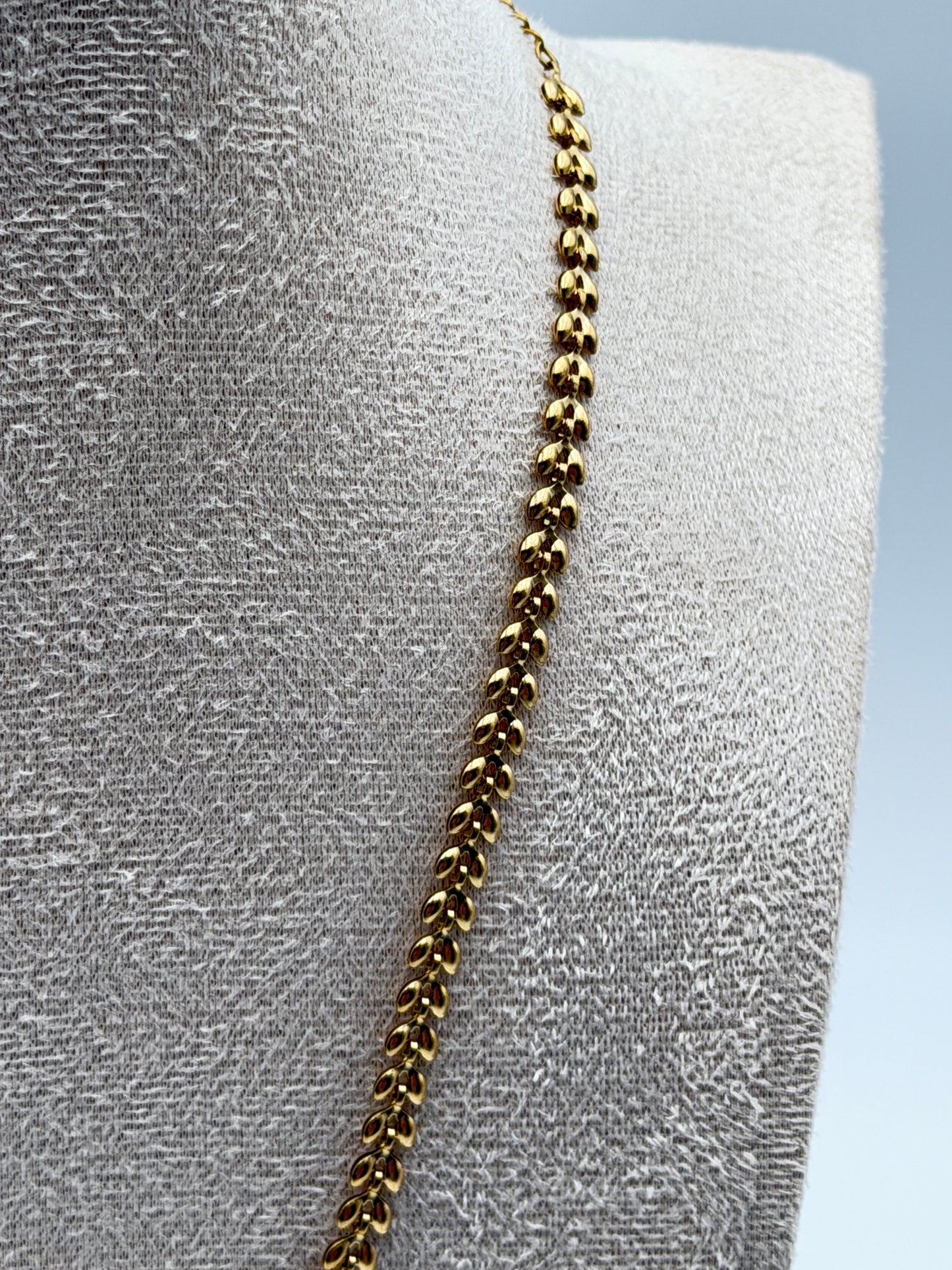 collana necklace acciaio aisi 316l gold plated