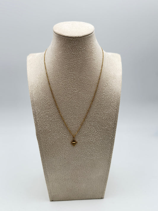 collana necklace acciaio aisi 316l gold plated