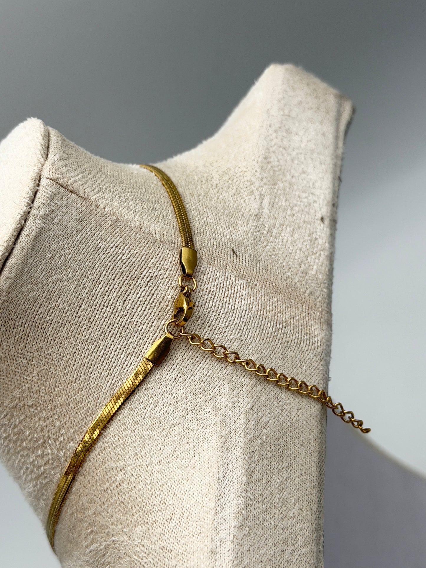 collana necklace acciaio aisi 316l gold plated