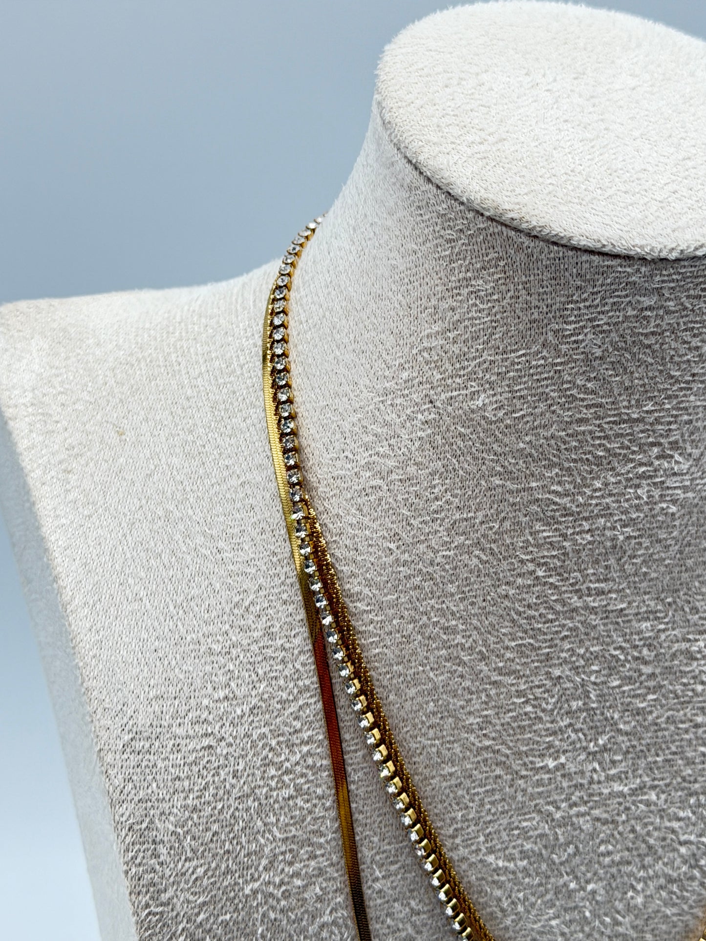 collana necklace acciaio aisi 316l gold plated