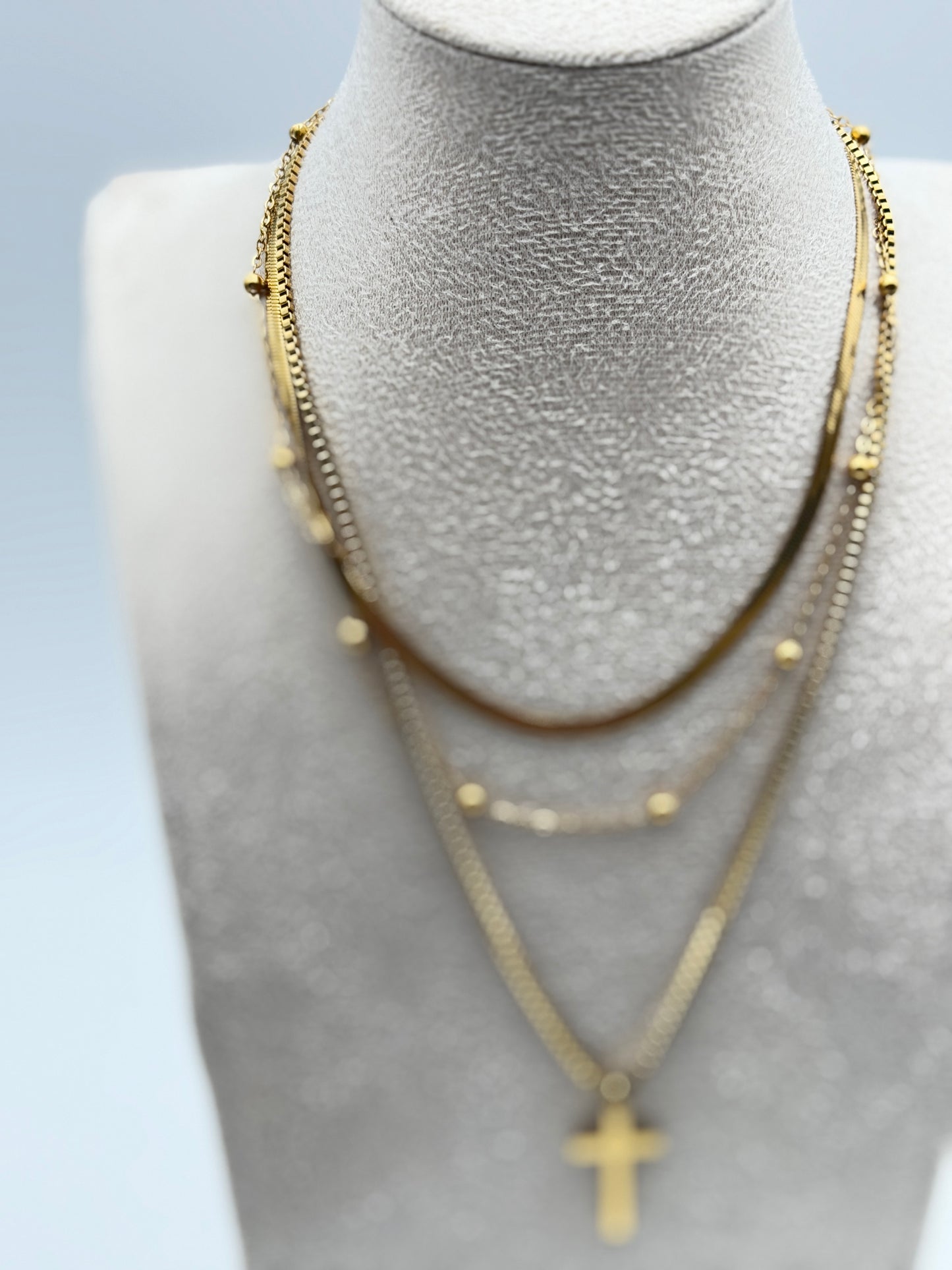 collana necklace acciaio aisi 316l gold plated