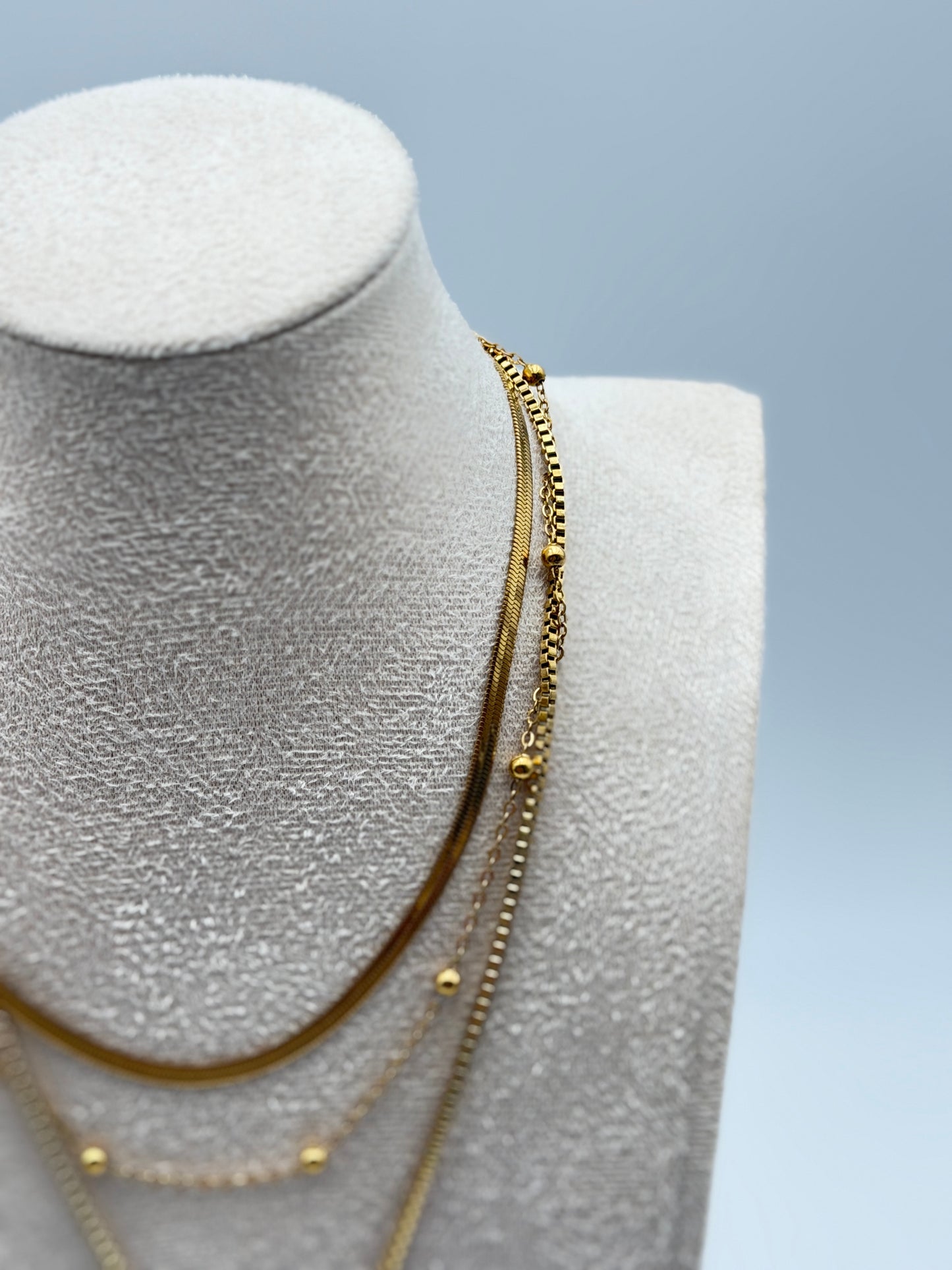 collana necklace acciaio aisi 316l gold plated