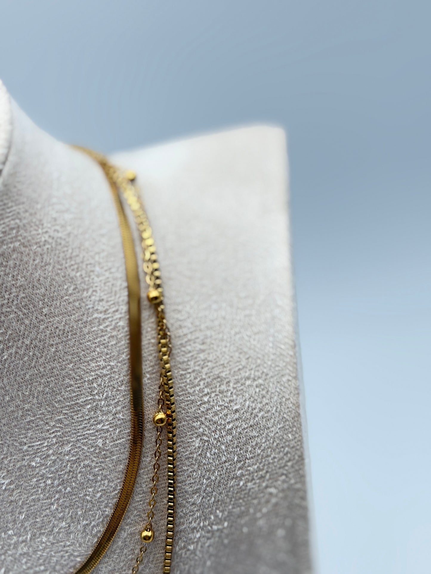 collana necklace acciaio aisi 316l gold plated