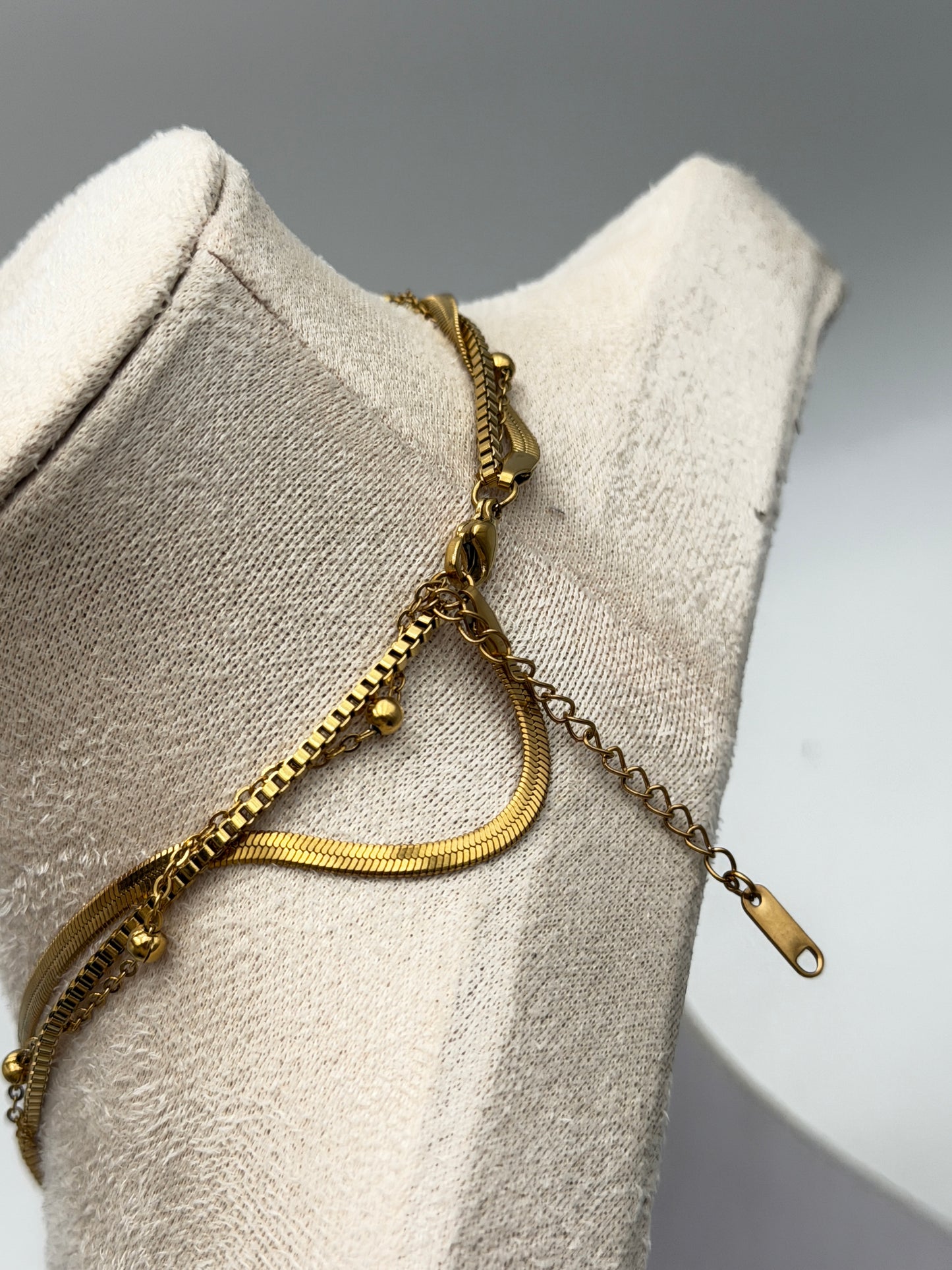 collana necklace acciaio aisi 316l gold plated