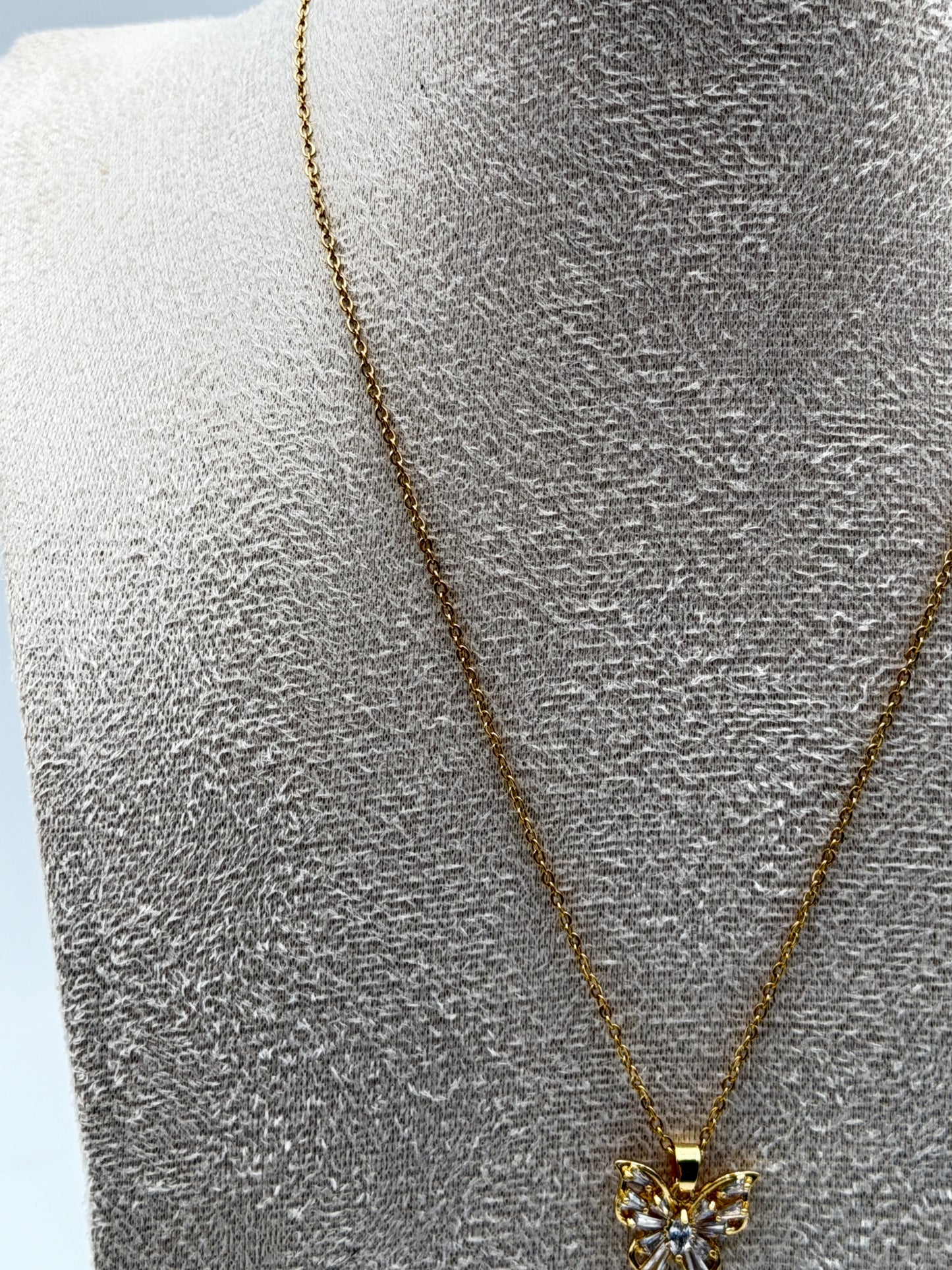collana necklace acciaio aisi 316l gold plated