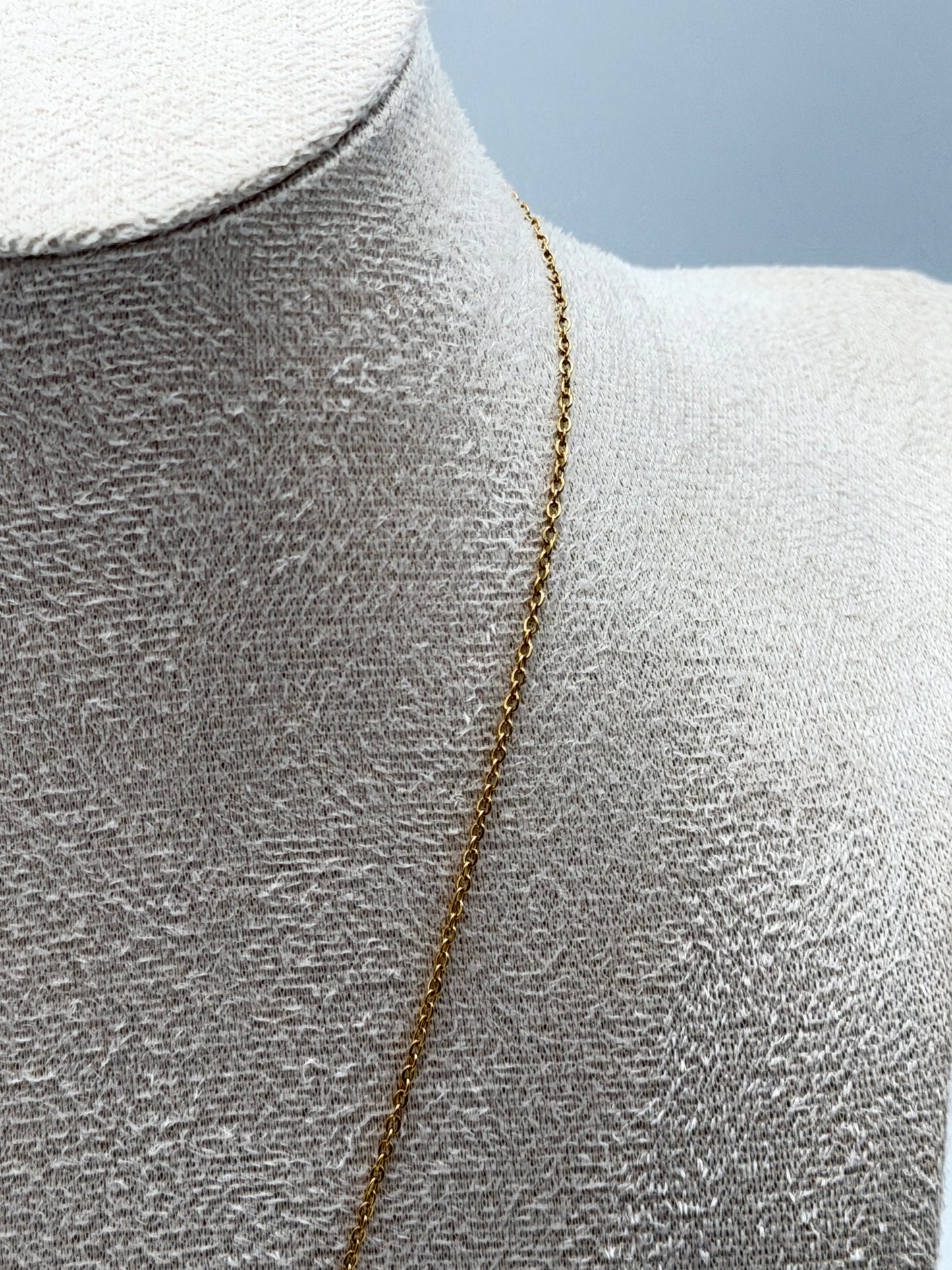 collana necklace acciaio aisi 316l gold plated