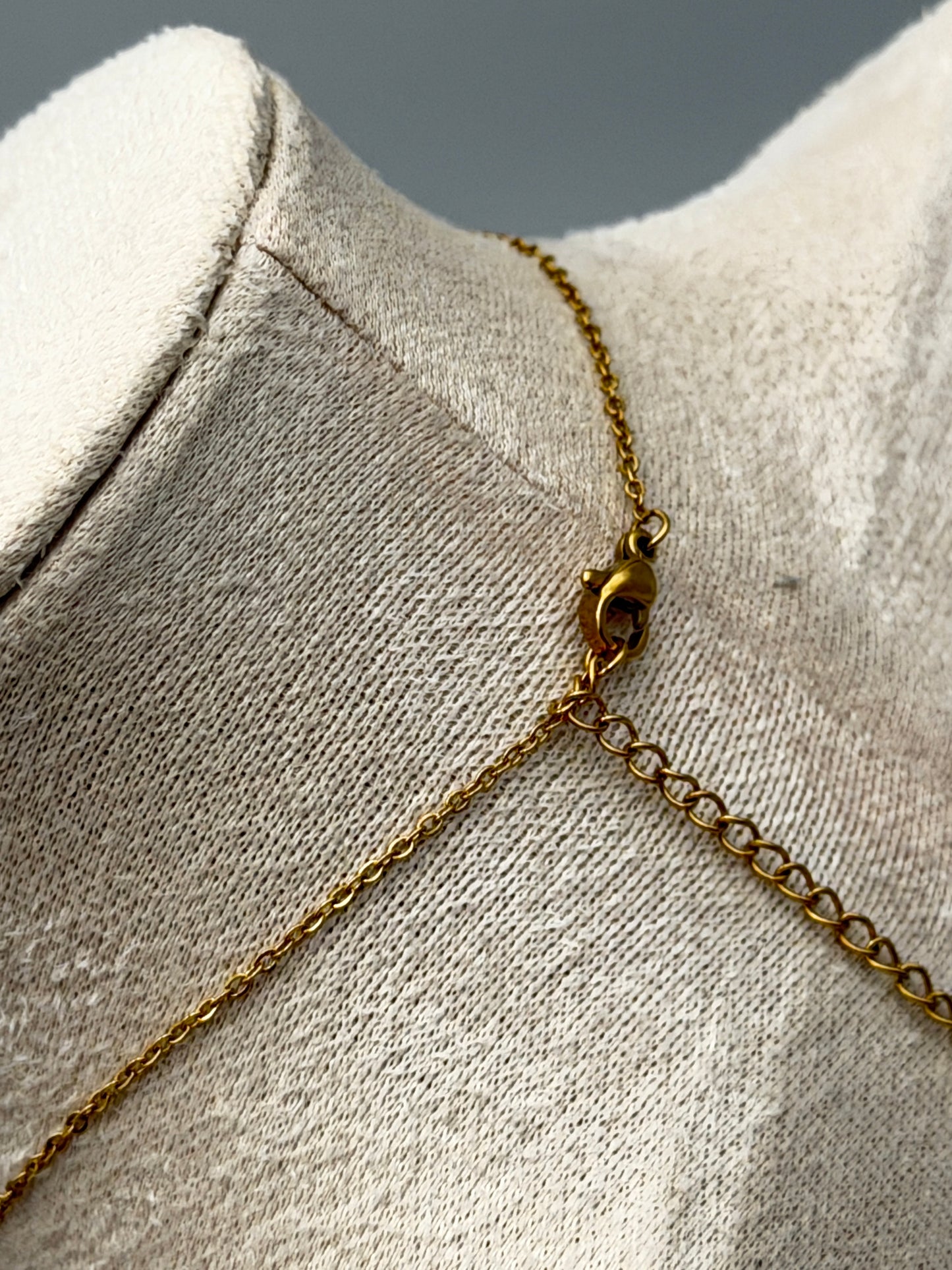 collana necklace acciaio aisi 316l gold plated