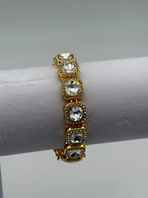 bracciale bracelet steel acciaio 316l gold plated