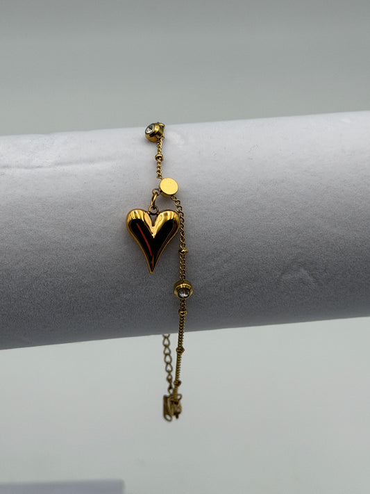 bracciale bracelet steel acciaio 316l gold plated
