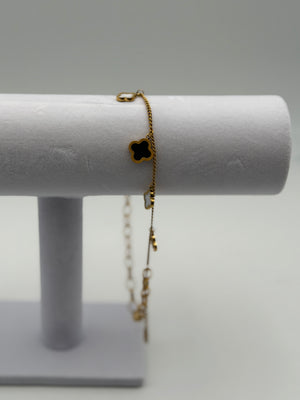 bracciale bracelet steel acciaio 316l gold plated