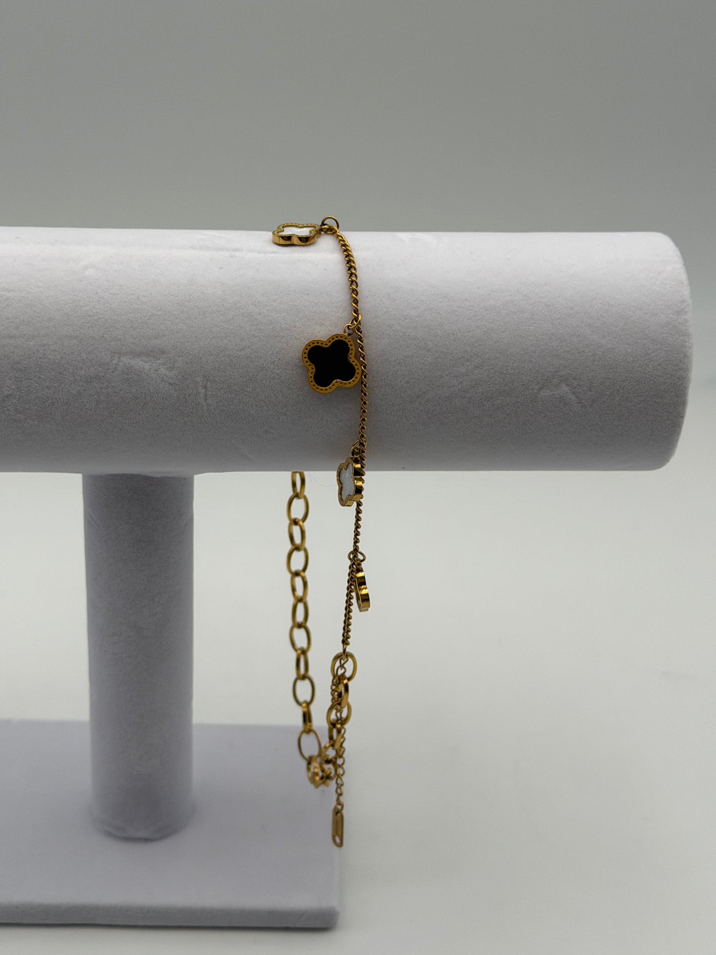 bracciale bracelet steel acciaio 316l gold plated