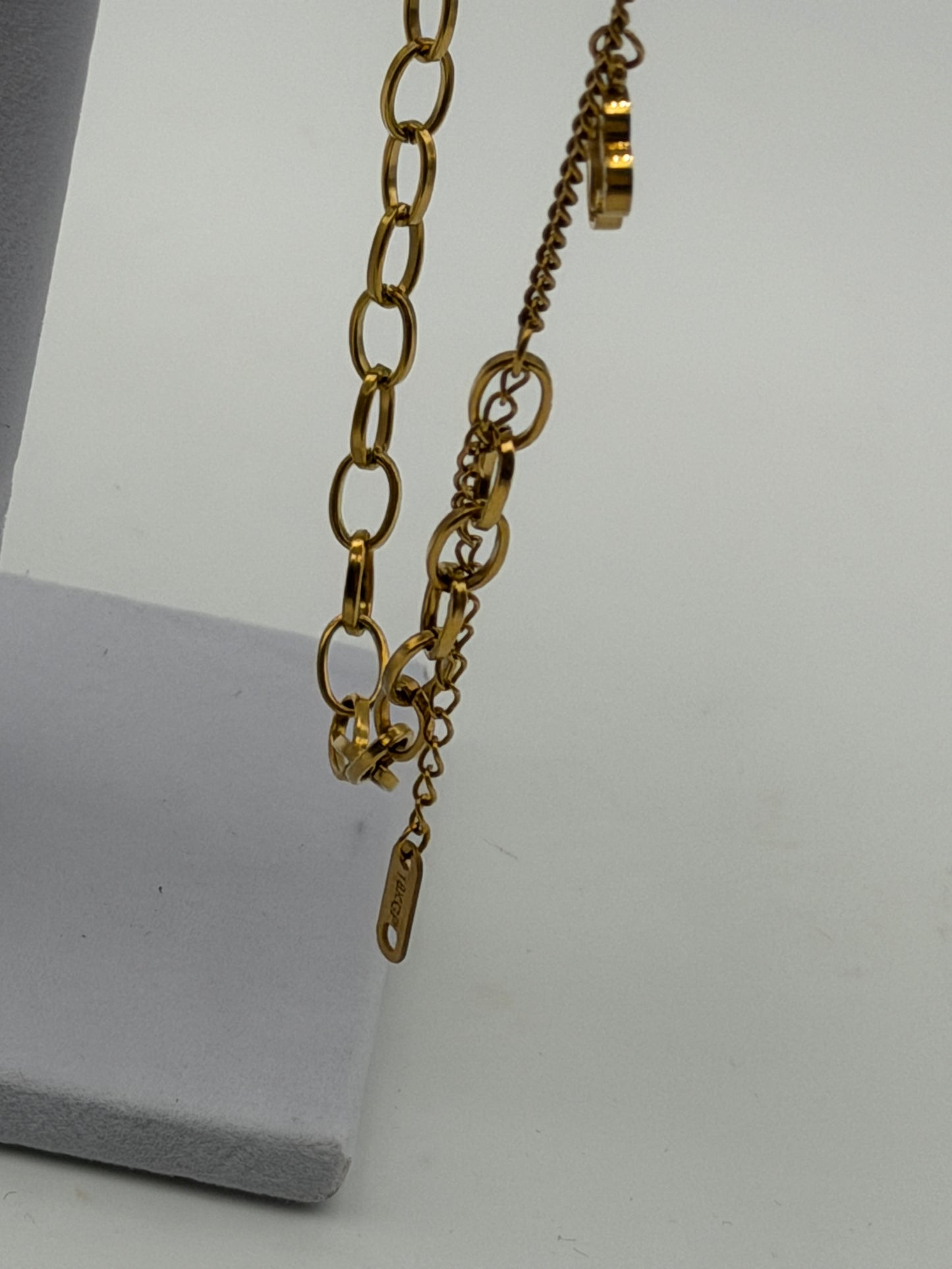 bracciale bracelet steel acciaio 316l gold plated