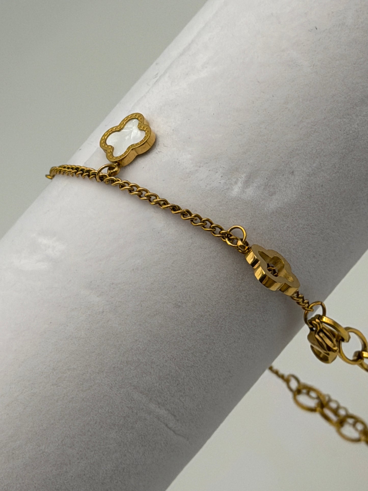 bracciale bracelet steel acciaio 316l gold plated