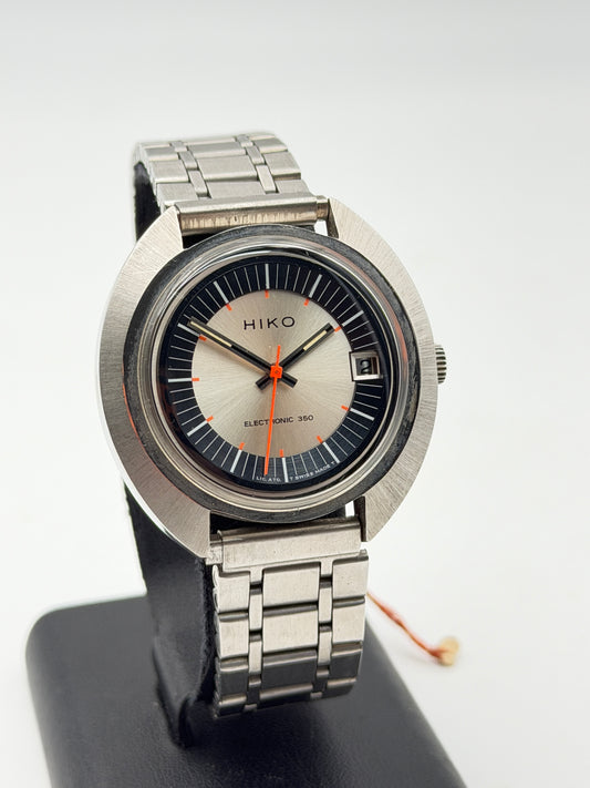 hiko ufo electronic 350 watch vintage new nos swiss made cortebert
