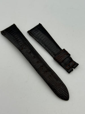 omega 17mm cinturino strap leather vintage