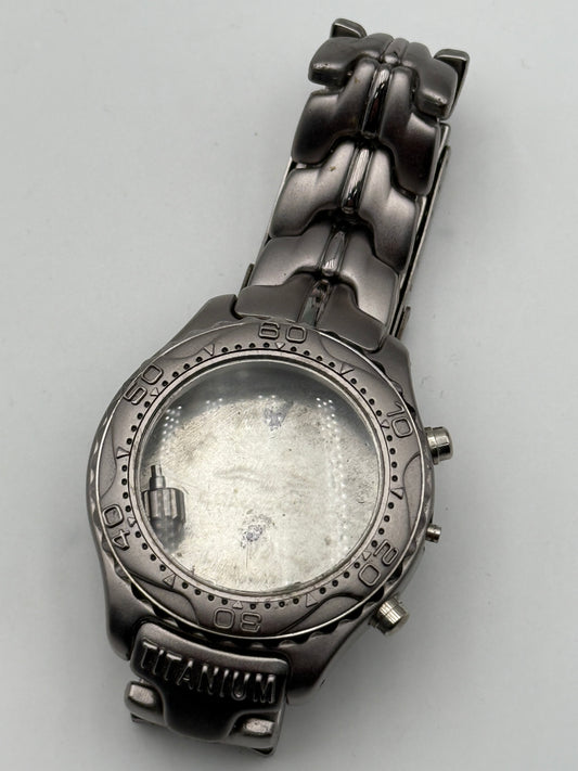 titanium chrono case 39,5mm cassa case