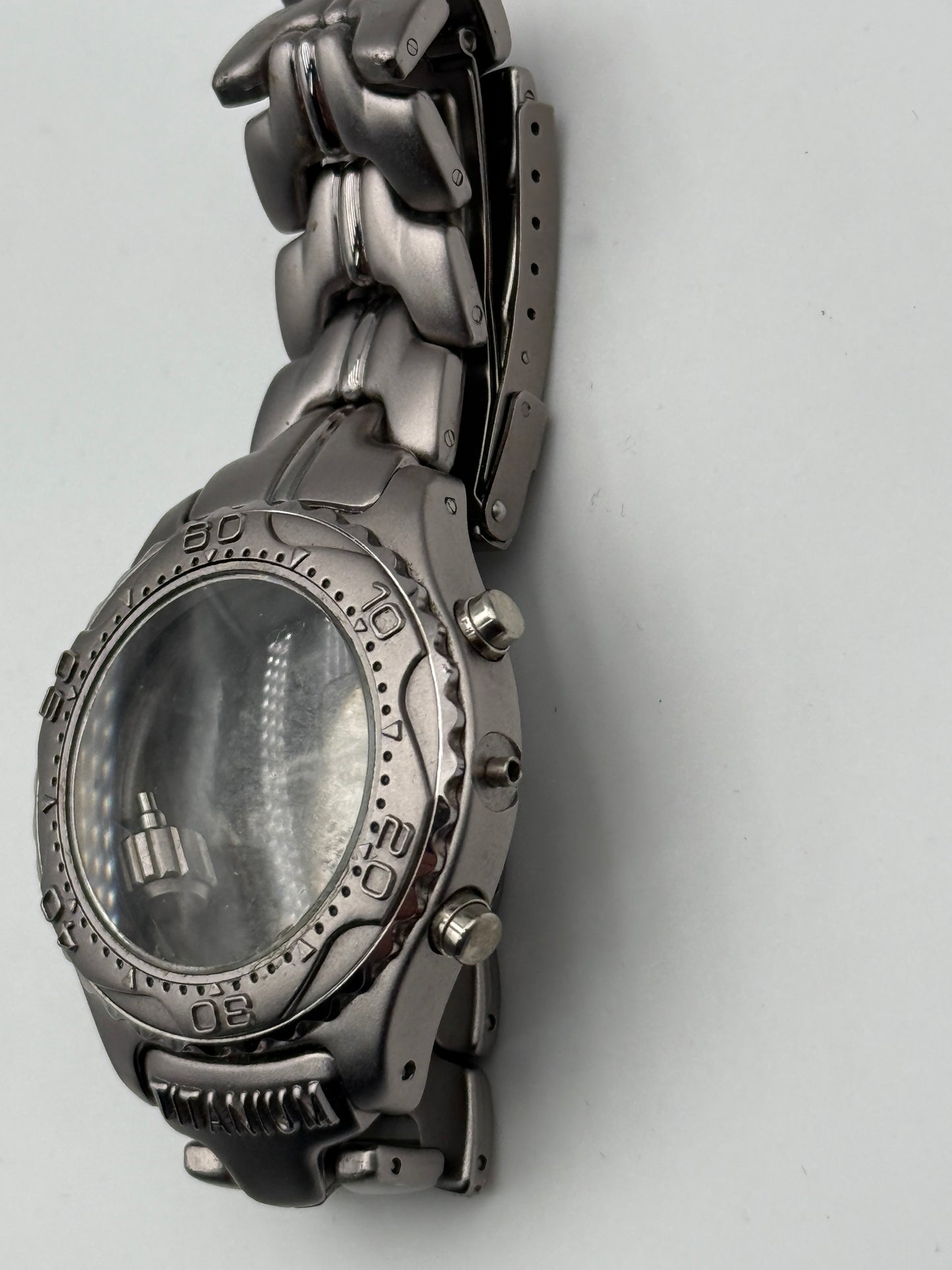 titanium chrono case 39,5mm cassa case