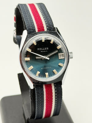 keller automatic NOS vintage 70s watch swiss made 33mm