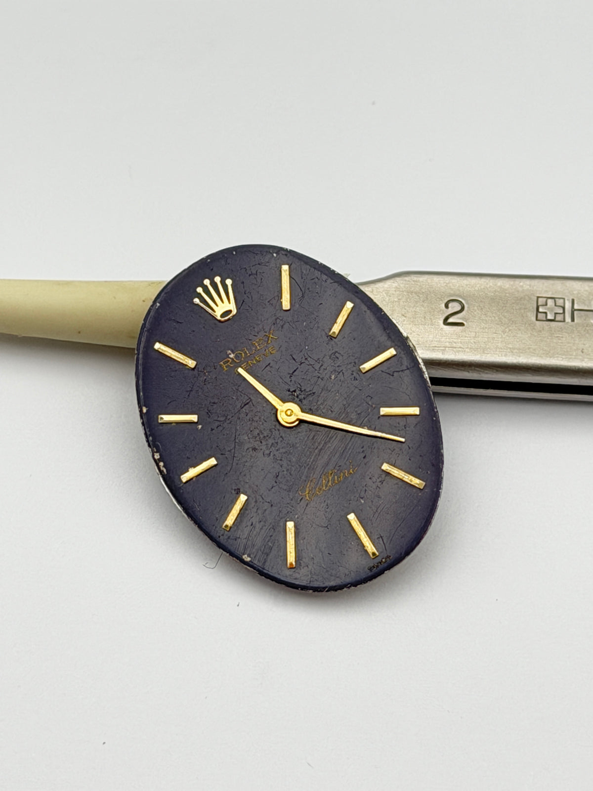 rolex cellini black 1600 movement movimento
