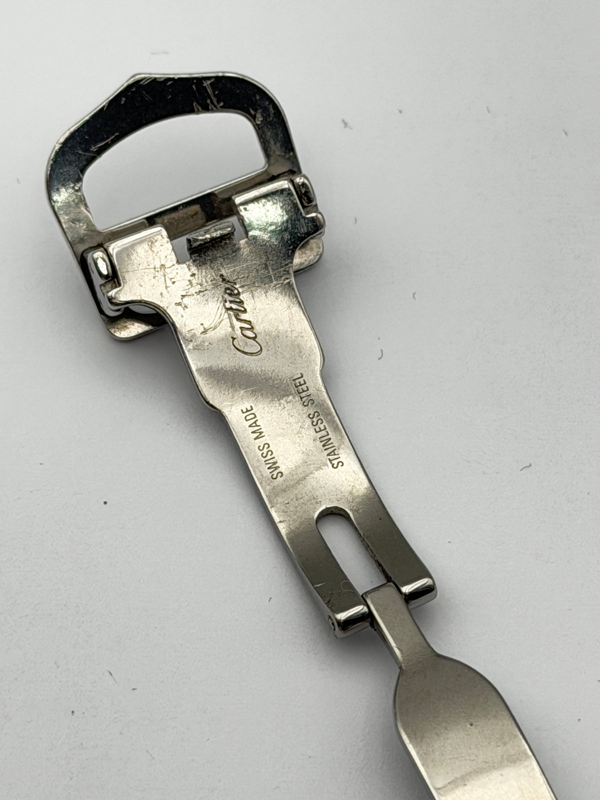 cartier deployante fibbia buckle 14mm steel