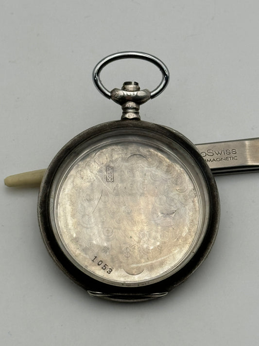 Zenith grand prix paris 1902 cassa case silver pocket watch
