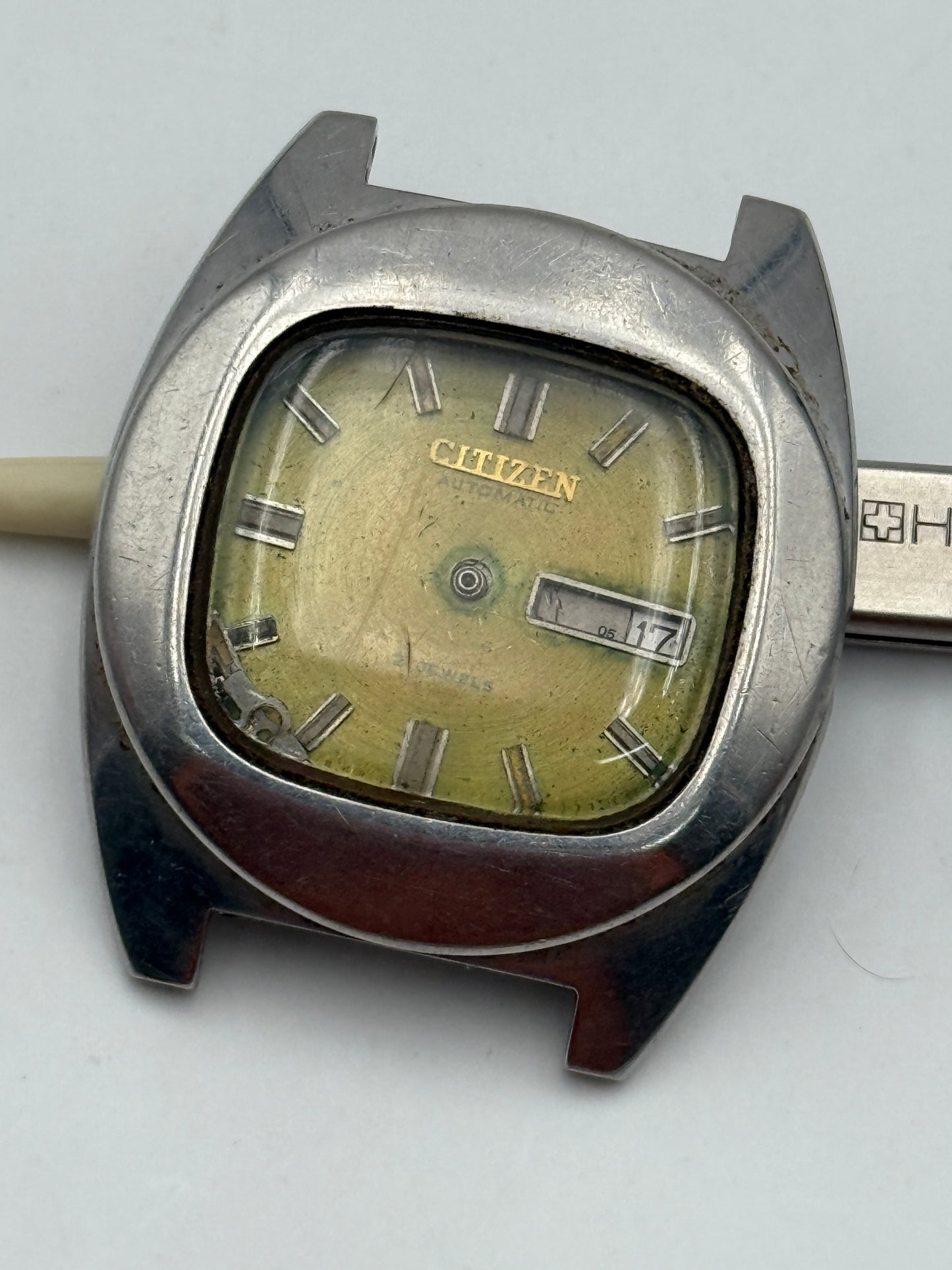 citizen 61-6559 37mm automatic vintage green