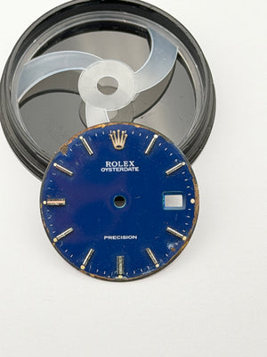 rolex 6694 blu dial quadrante precision oyster date