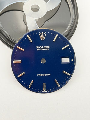 rolex 6694 blu dial quadrante precision oyster date