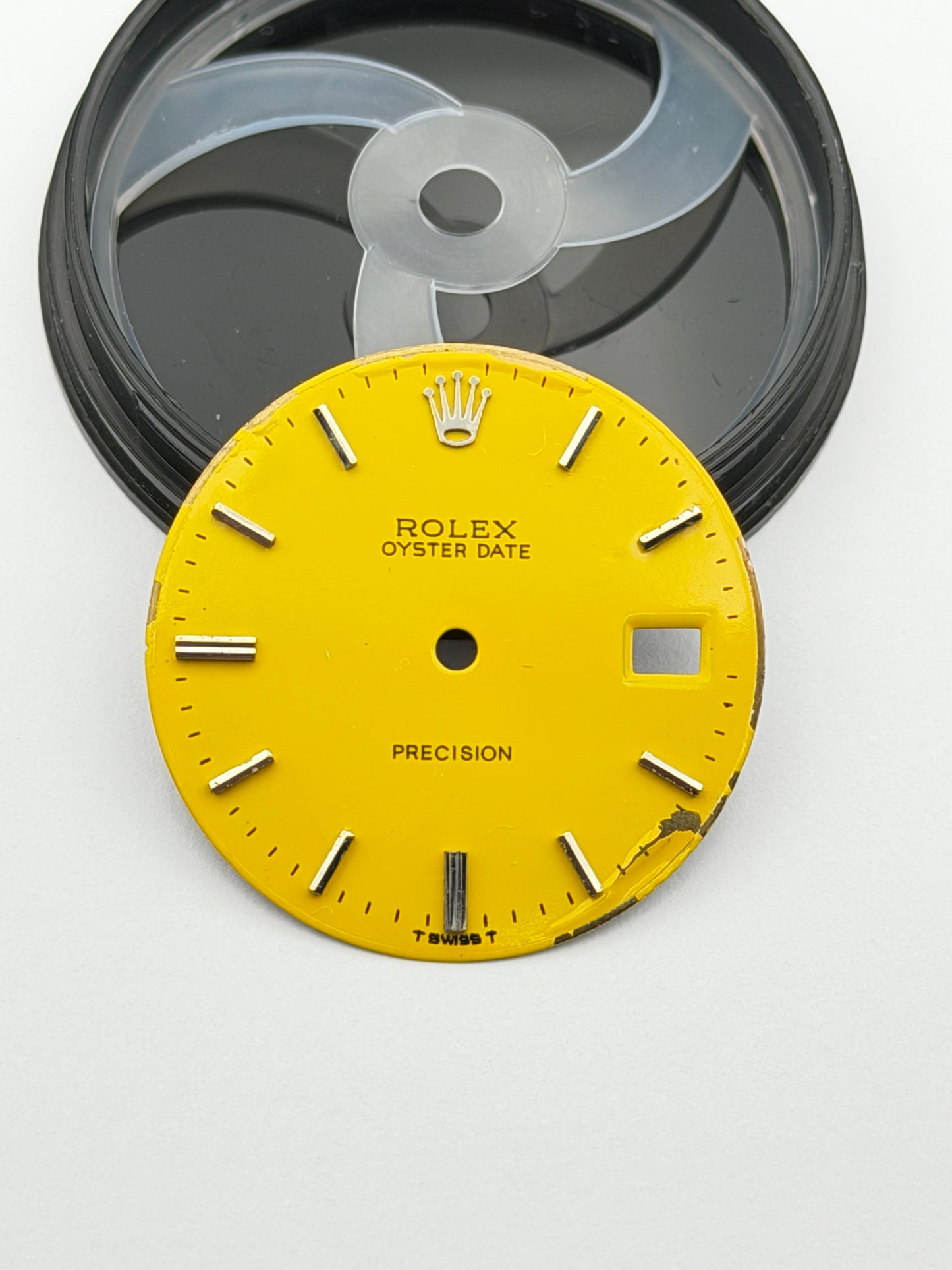 rolex 6694 yellow dial quadrante precision oyster date