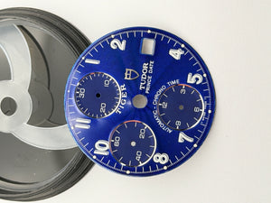 Tudor chrono 79280 79290 tiger blu chronograph dial quadrante