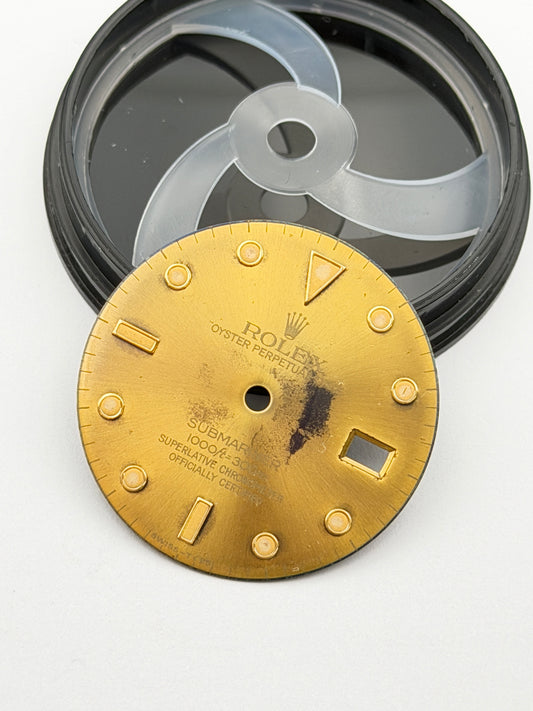 Rolex submariner sultan yellow tropicalize dial quadrante 16613-16618