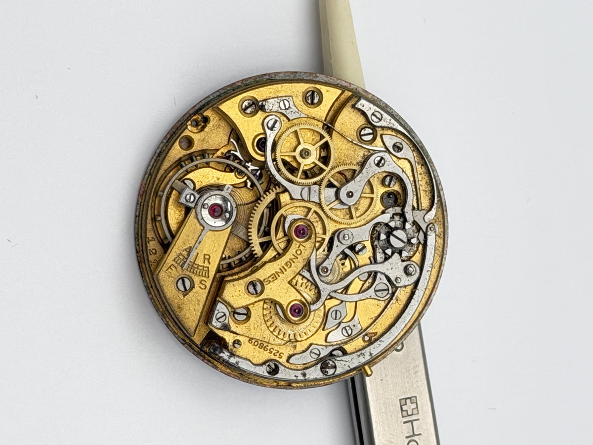 longines chronograph 121 vintage movement movimento